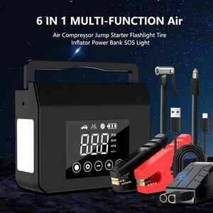 Portable 150PSI Tire Inflator - Power Station & Jump Starter (1065)